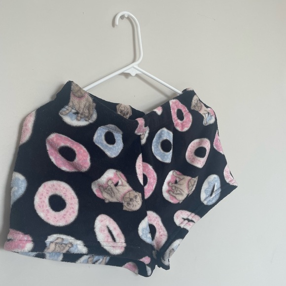 Fuzzy Donut Shorts - Picture 1 of 2
